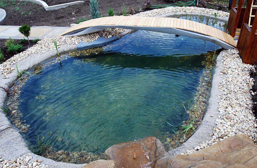 Приклад бетонного ставка на дачі