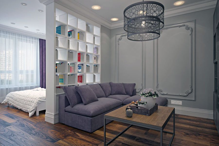 Приклад огорожі простору зали перегородкою