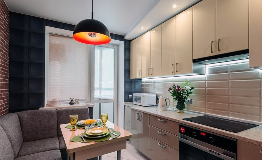 Расширение пространства кухни за счет встраиваемой техники