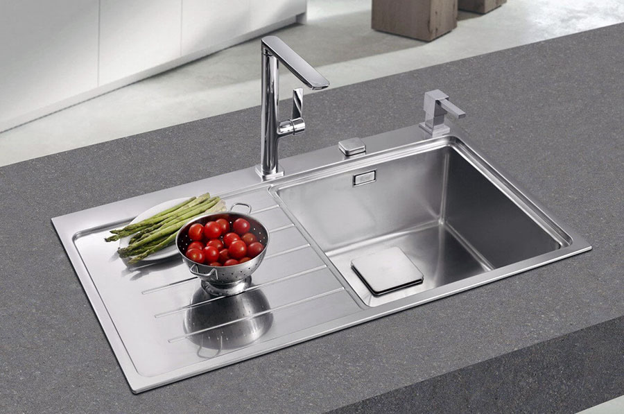 Приклад прямокутної раковини з нержавіючої сталі