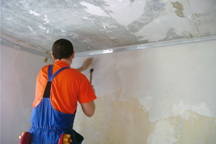 Двоетапний монтаж натяжної стелі
