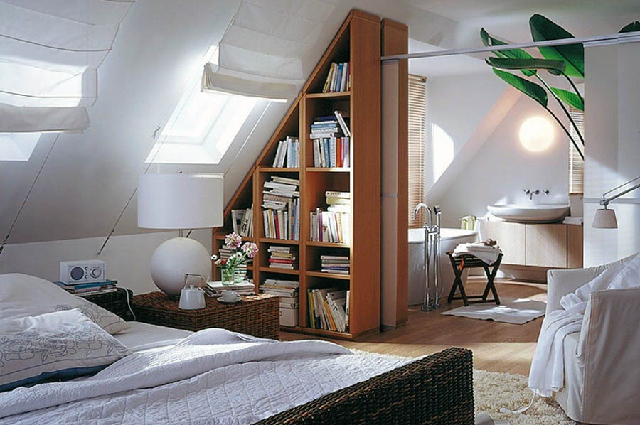 Використання ніжних відтінків у дизайні мансардної кімнати