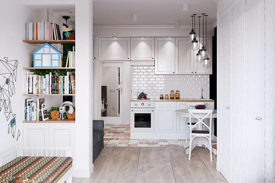 Якісні підлоги в затишній квартирі студії