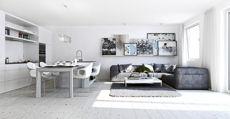 Як оформити квартиру студію у стилі мінімалізм