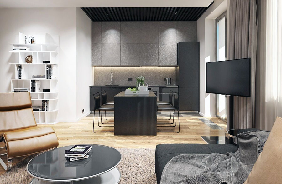 Квартира-студія у сучасному стилі