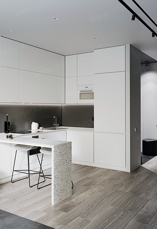 Оздоблення підлоги у квартирі-студії