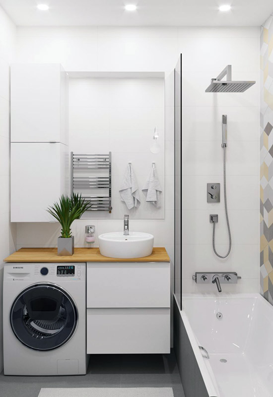 Использование верхней панели фронтальной стиральной машинки