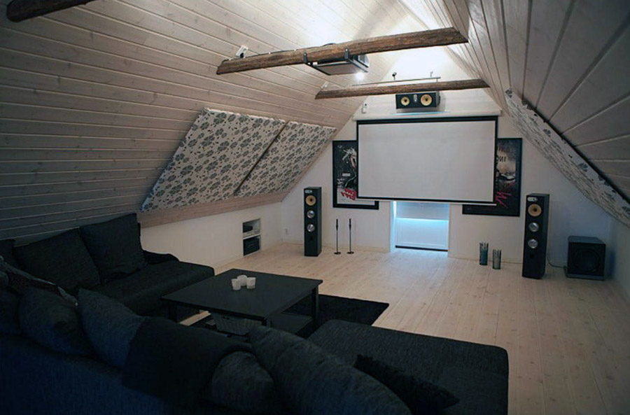 Як перетворити мансарду на кінотеатр