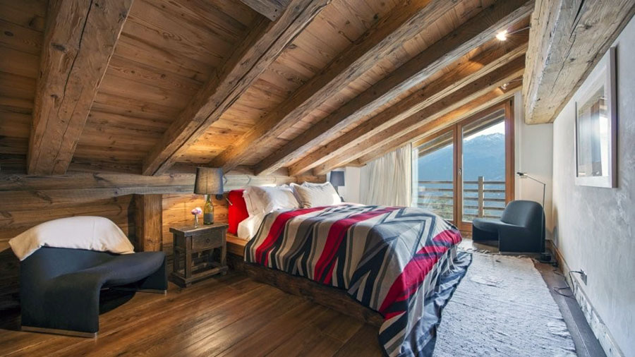 Облаштування зони для відпочинку в односхилій мансарді