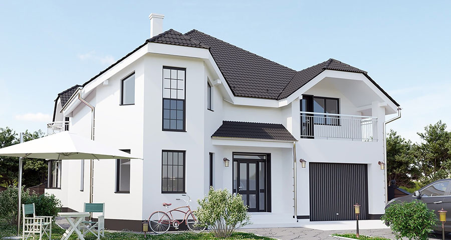 Приклад красивого приватного будинку з газобетону