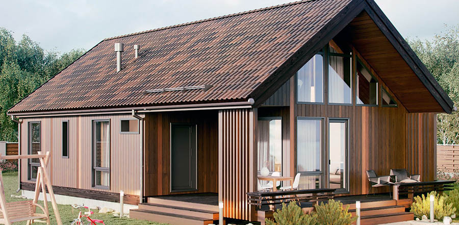 Приклад гарного будинку зі збірних панелей