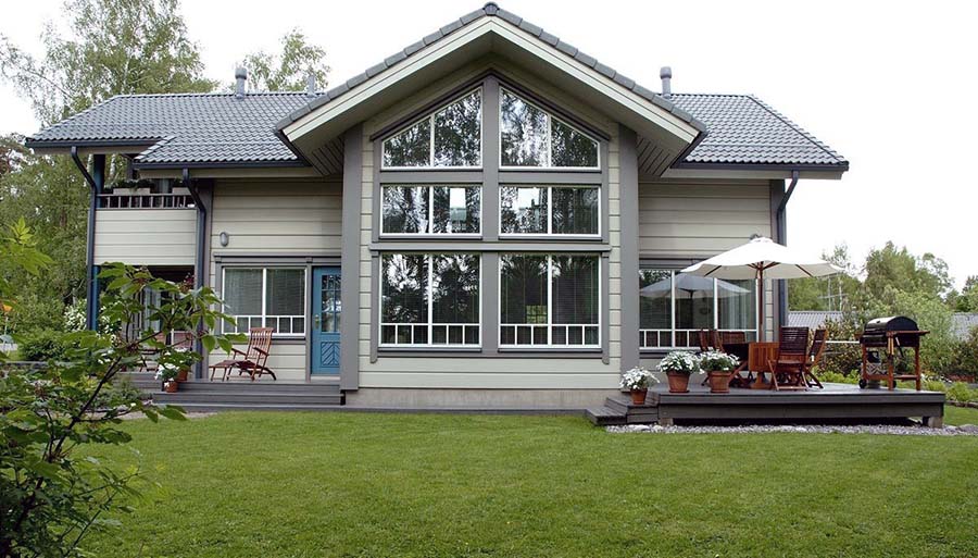 Фінський будинок з верандою