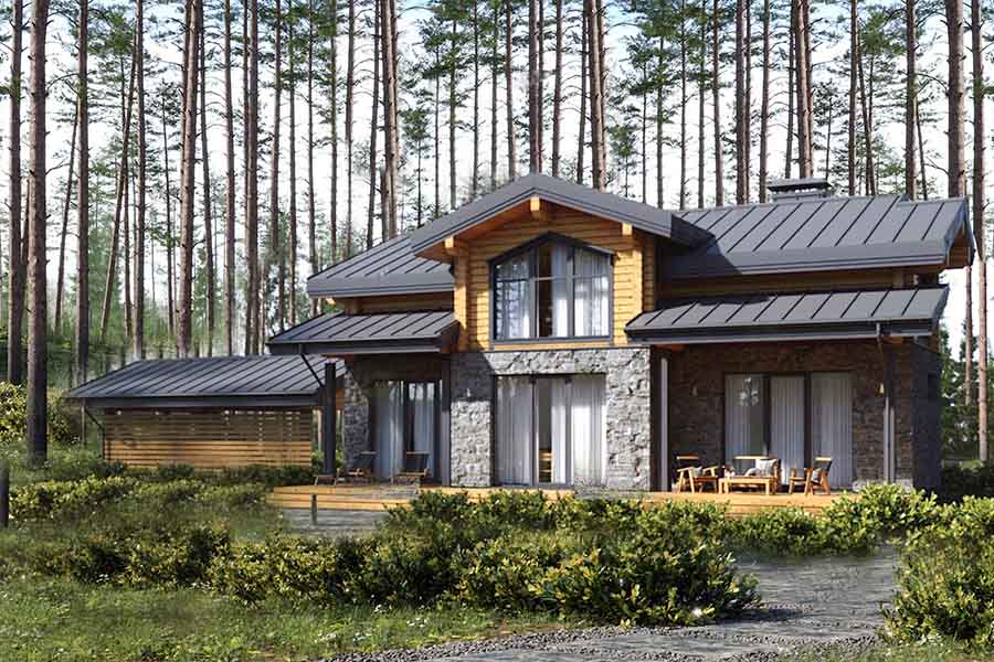 Як збудувати фінський дерев'яний будинок з мансардою