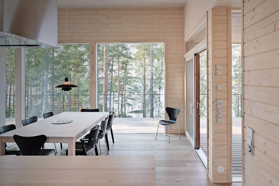 Методи оздоблення стін у дерев'яному фінському будинку