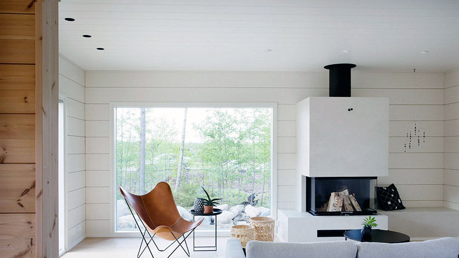 Оздоблювальний матеріал для стелі фінського будинку