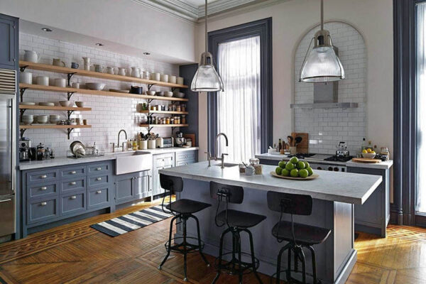 Дизайн кухні без верхніх шаф: особливості планування