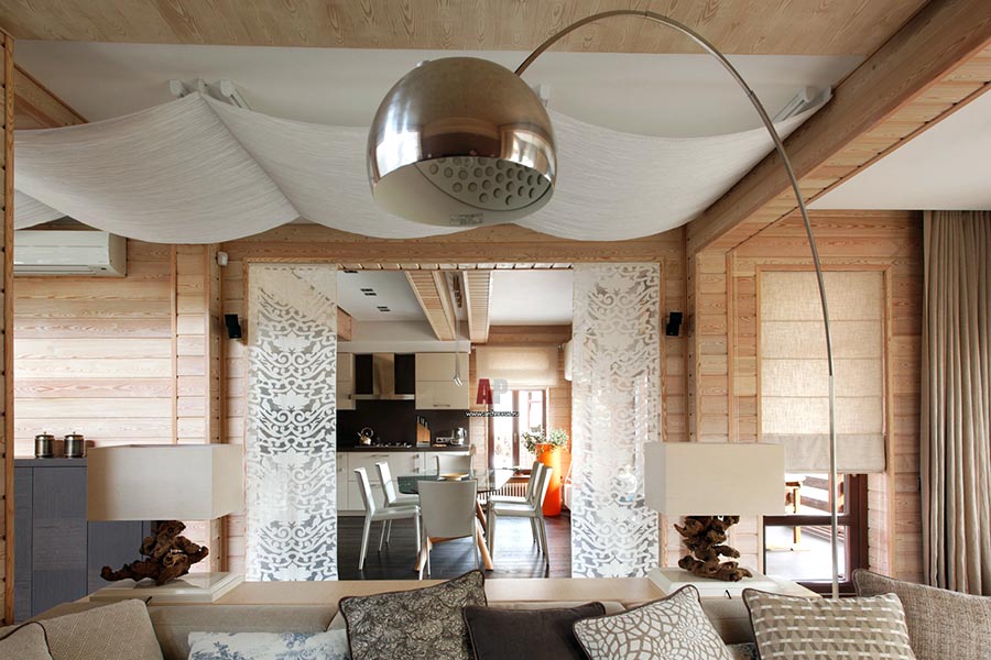 Як красиво оформити стелю квартири в екологічному стилі