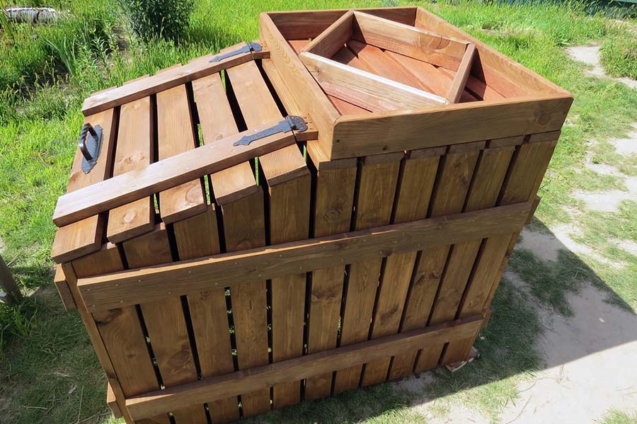 Как сделать деревянный компостный контейнер своими руками