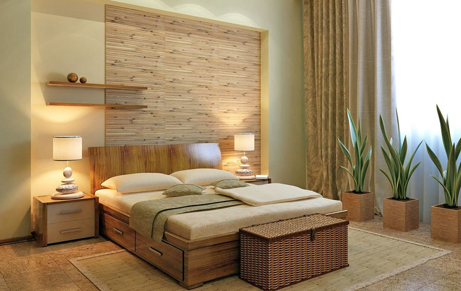 Особливості еко стилю в інтер'єрі спальні