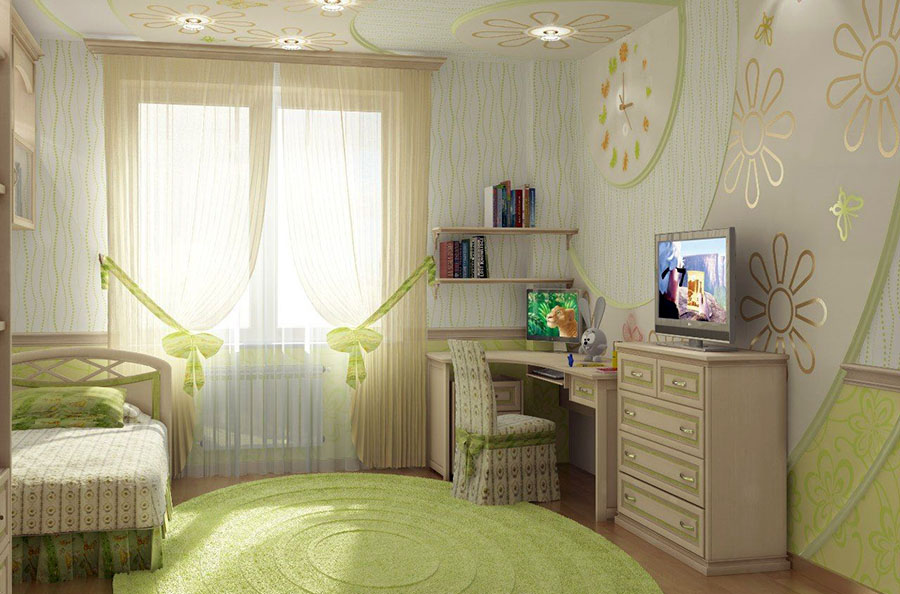 Особливості оформлення інтер'єру в дитячій кімнаті з еко-стилем