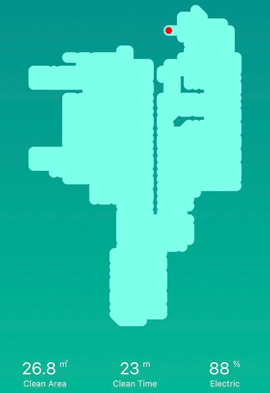 Зовнішній вигляд карти прибирання робота пилососа Neatsvor X520