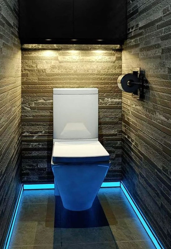 Яким кольором можна зробити підсвічування підлоги у ванній