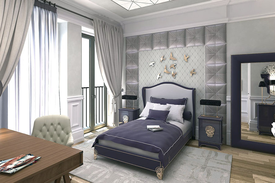 Класичний стиль інтер'єру у підлітковій кімнаті