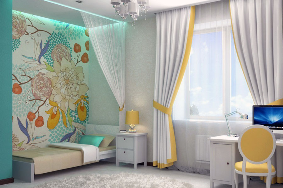 Світла та простора кімната для підлітка 12-13 років