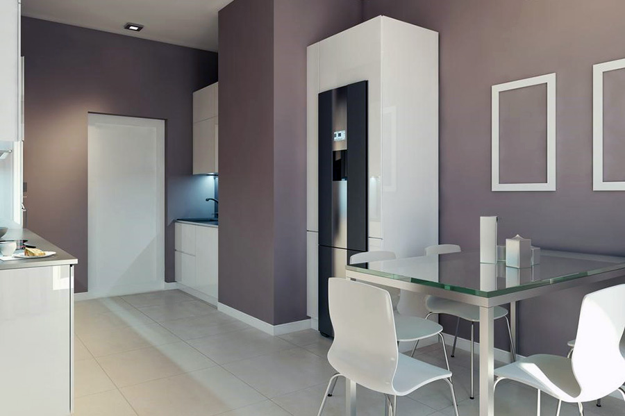 Варіанти гарних меблів для кухні з інтер'єром у стилі хай-тек