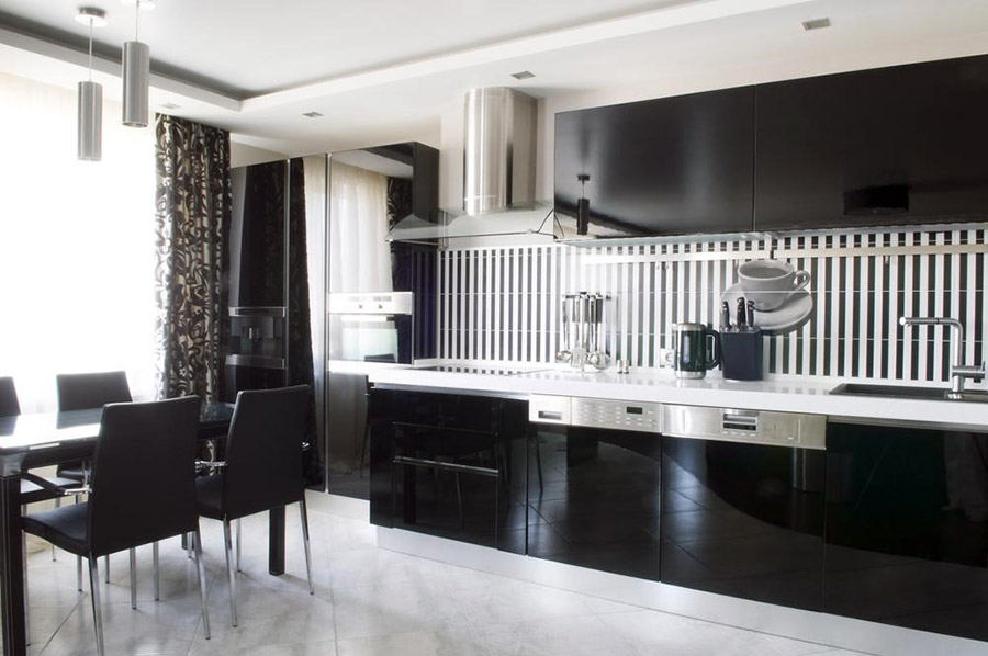 Вибір колірної гами для кухні хай-тек