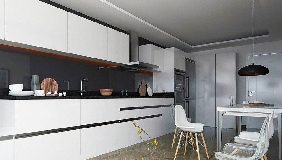 Как можно оформить кухню в стиле high tech