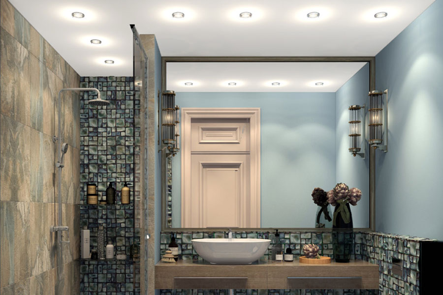 Реальний приклад гарного освітлення у ванній кімнаті