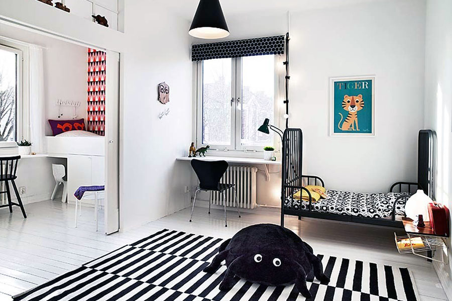 Сучасна кімната для підлітка з гарним інтер'єром