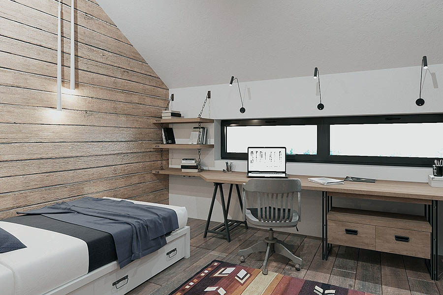 Стильна та практична зона для навчання в інтер'єрі підліткової кімнати