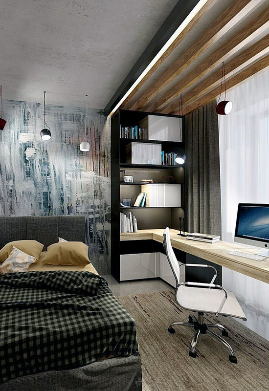 Вибір освітлення для робочої зони до кімнати для підлітка