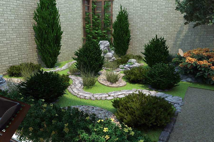 Як можна красиво озеленити невеликий двір у приватному будинку