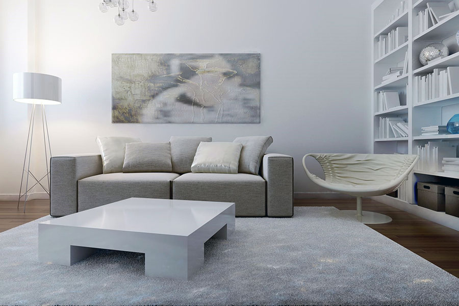 Каким должен быть ковер для интерьера в стиле хай-тек