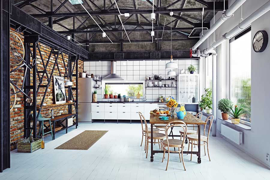 Какой ковровой дорожкой дополнить интерьер в стиле лофт