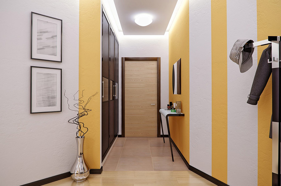 Найкращі матеріали для оздоблення стін вузького передпокою