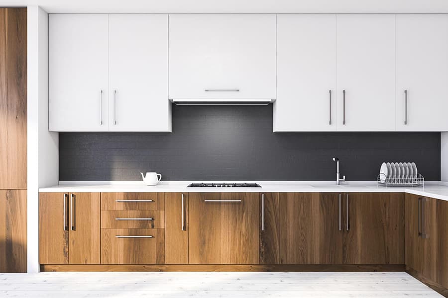 Вибір меблів для сірої кухні