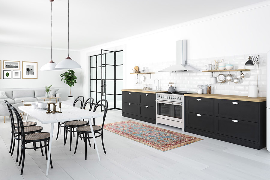 Як підібрати форму та розмір килима на кухню