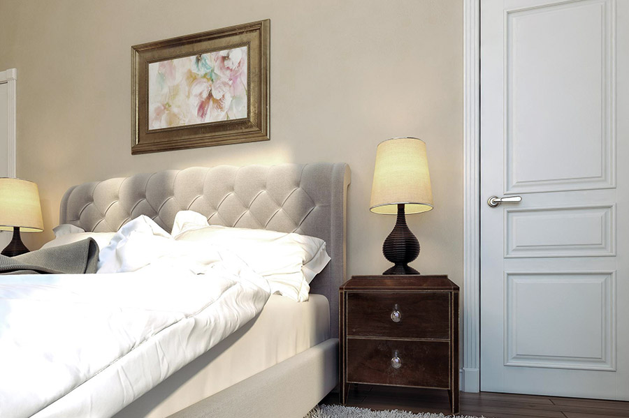 Класичні міжкімнатні двері в білому кольорі