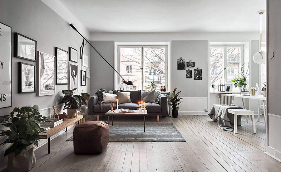 Бюджетний ремонт однокімнатної квартири в скандинавському стилі