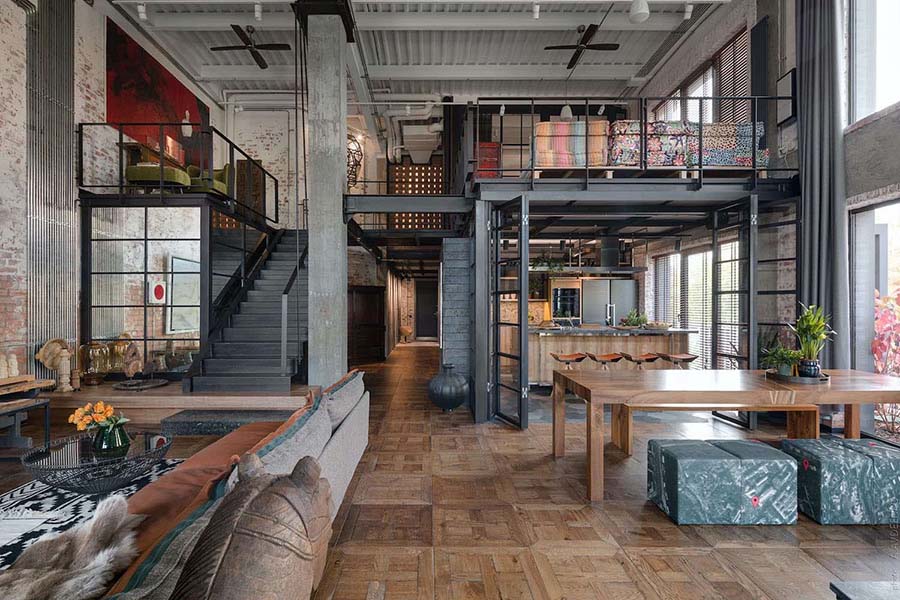 Які кольори інтер'єру добре поєднуються в кімнаті в стилі лофт