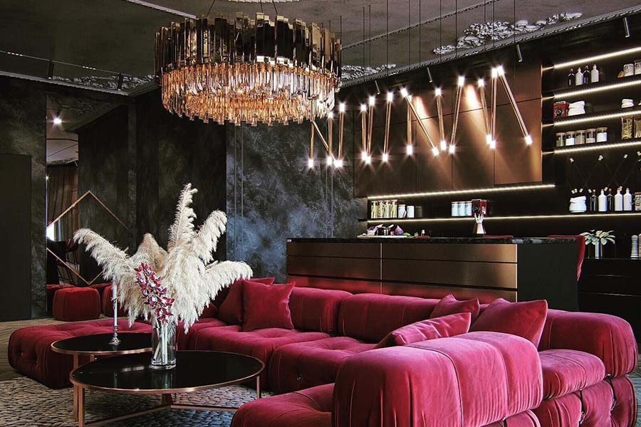 Найкраща колірна пара для червоних відтінків в інтер'єрі кімнати