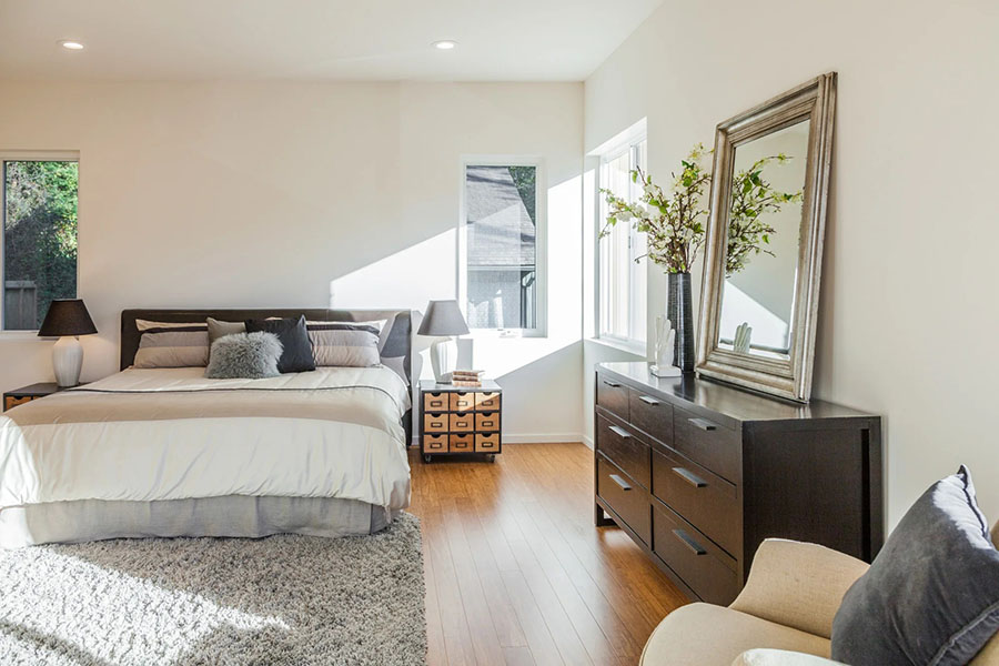 Розташування меблів у спальні за принципом фен-шуй