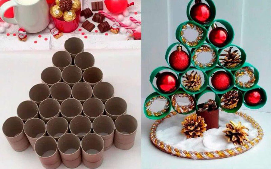 Адвент календар або ялинка з втулками