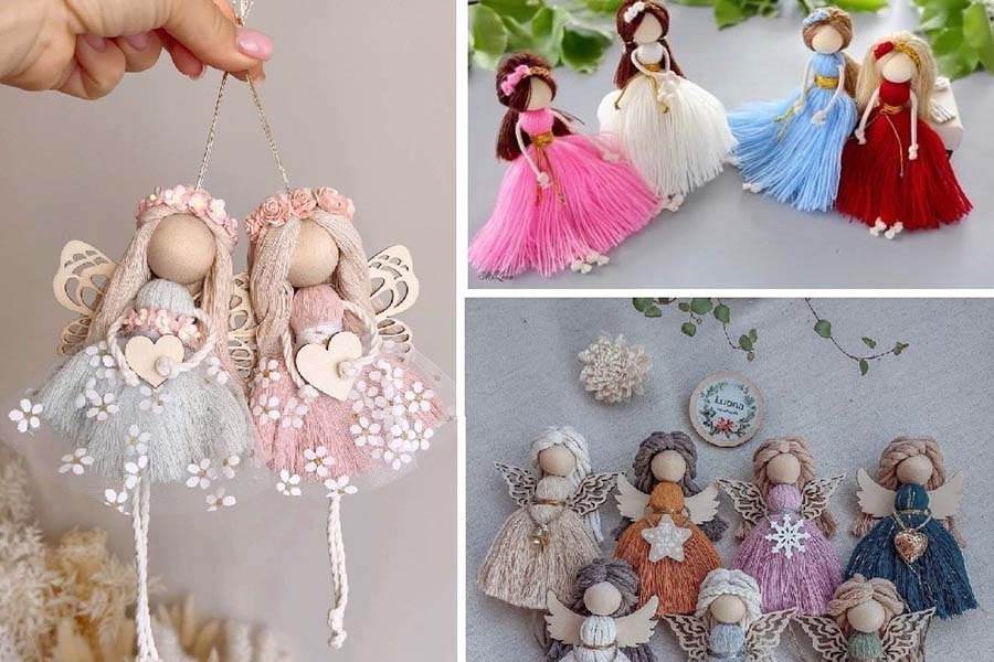 Ангели з ниток своїми руками