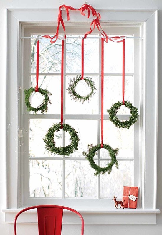 Декор вікон до Нового Року