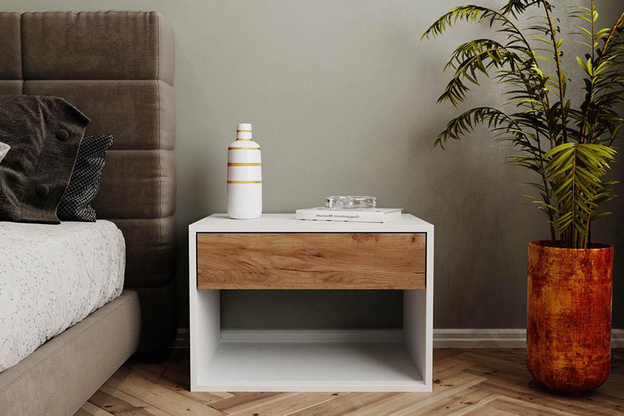 Як вибрати приліжкову тумбочку для маленької спальні?